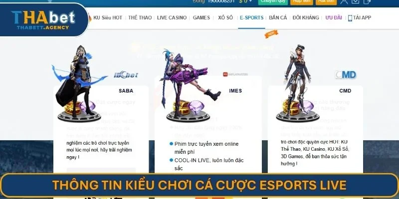 Thông tin kiểu chơi cá cược Esports live